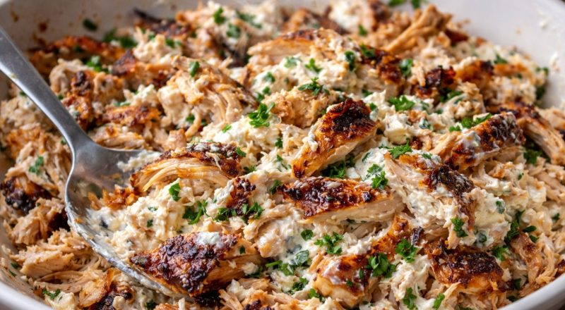 Frango defumado com cream cheese