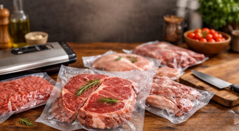Pode congelar carne a vácuo