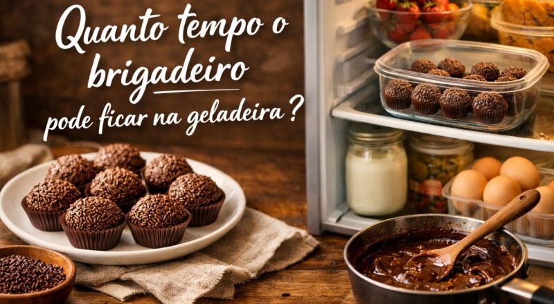Quanto tempo o brigadeiro pode ficar na geladeira