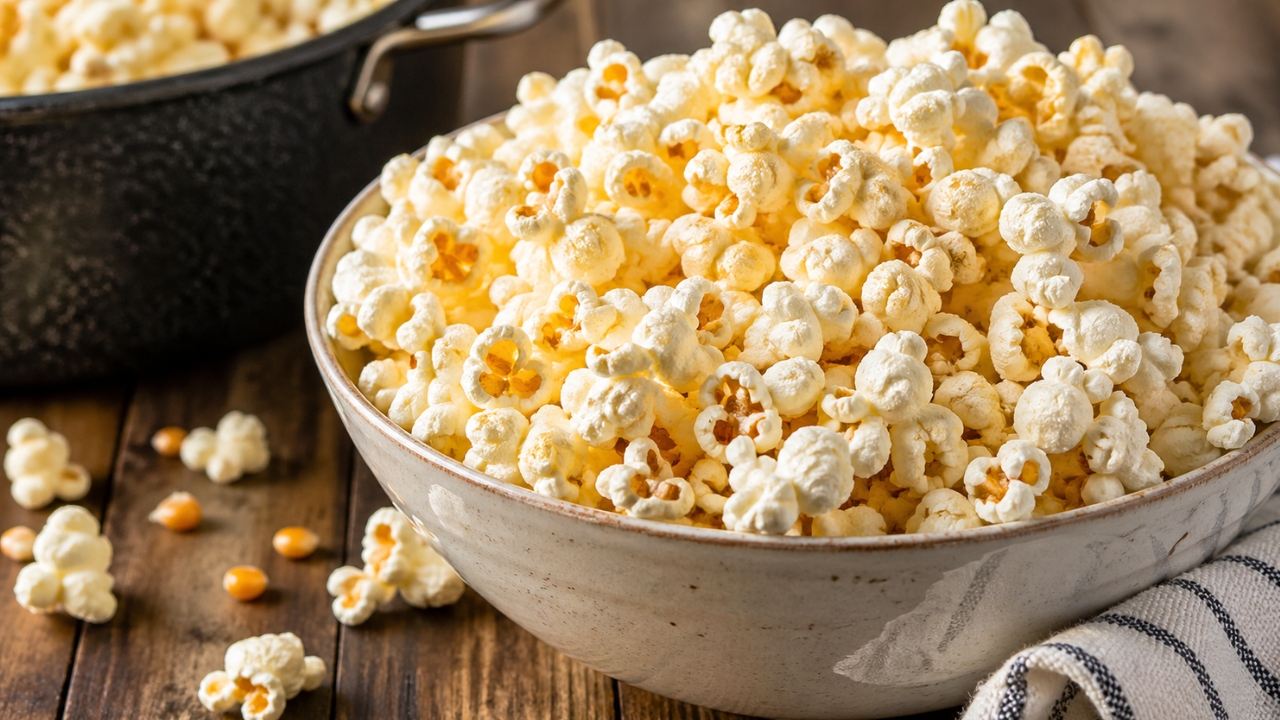 Como fazer pipoca macia e crocante