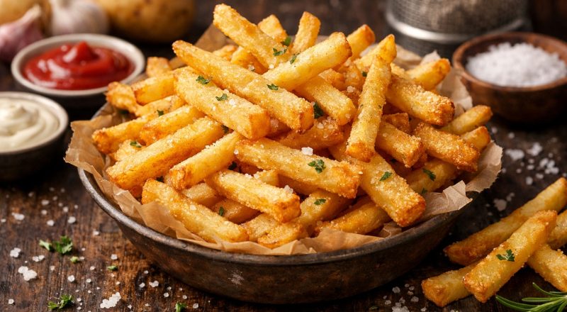 Como fritar batata congelada para ficar sequinha