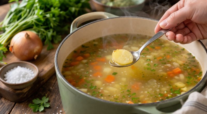 Como tirar o sal da sopa
