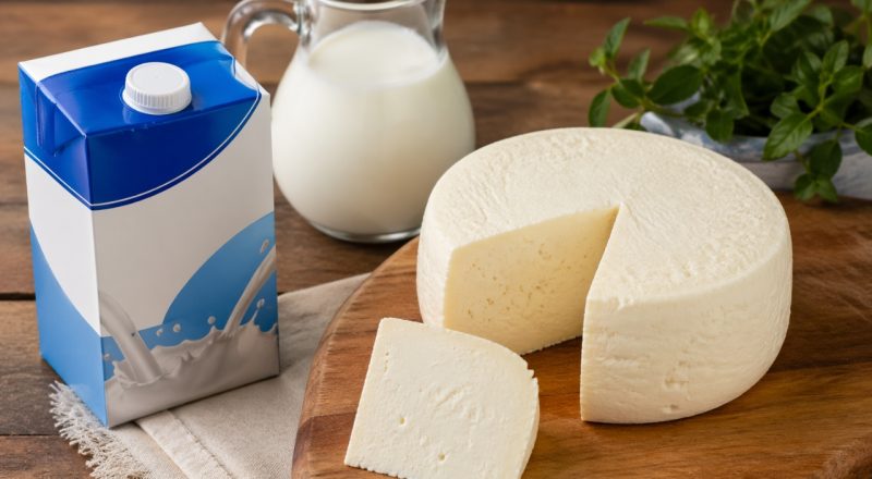 Dá para fazer queijo com leite de caixinha