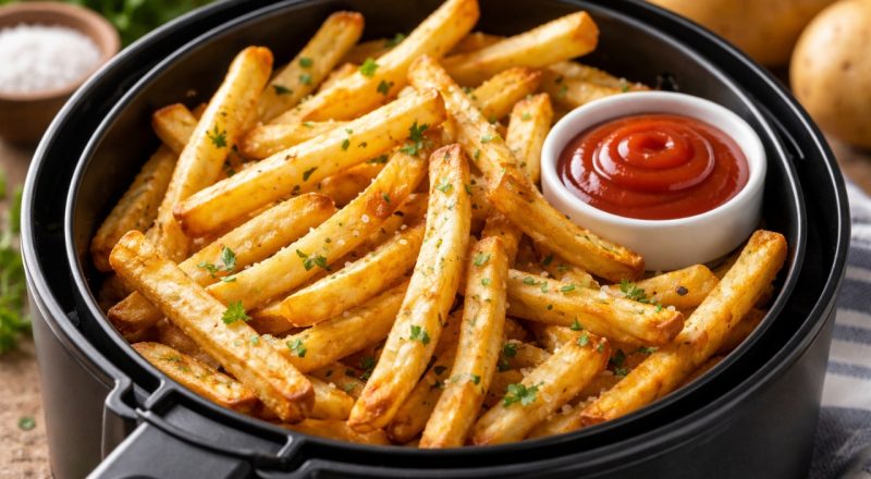 Pode colocar batata congelada na airfryer