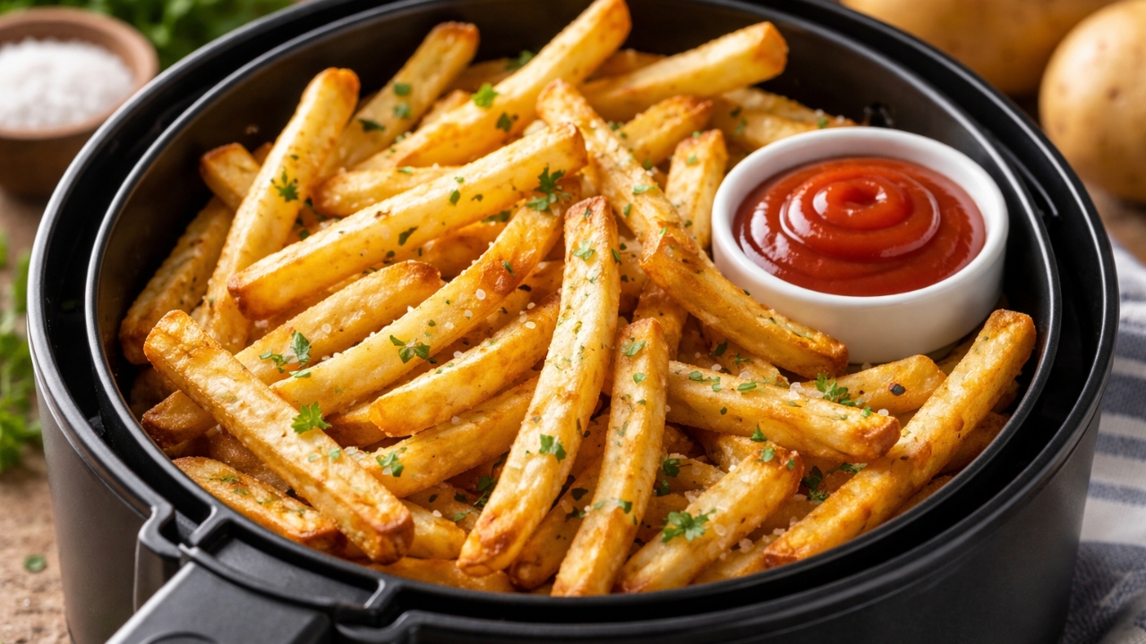 Pode colocar batata congelada na airfryer