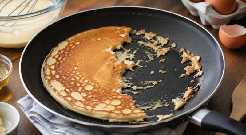 Por que a panqueca gruda na frigideira