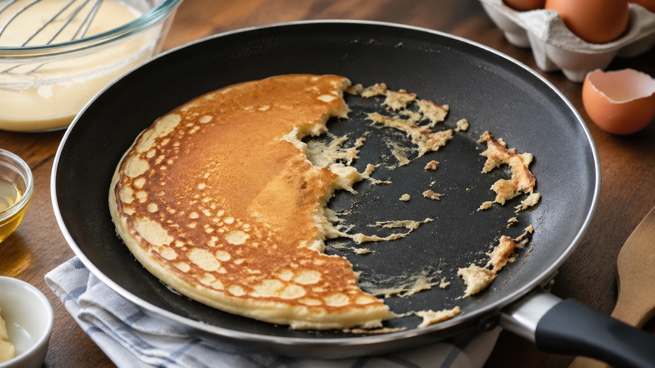 Por que a panqueca gruda na frigideira