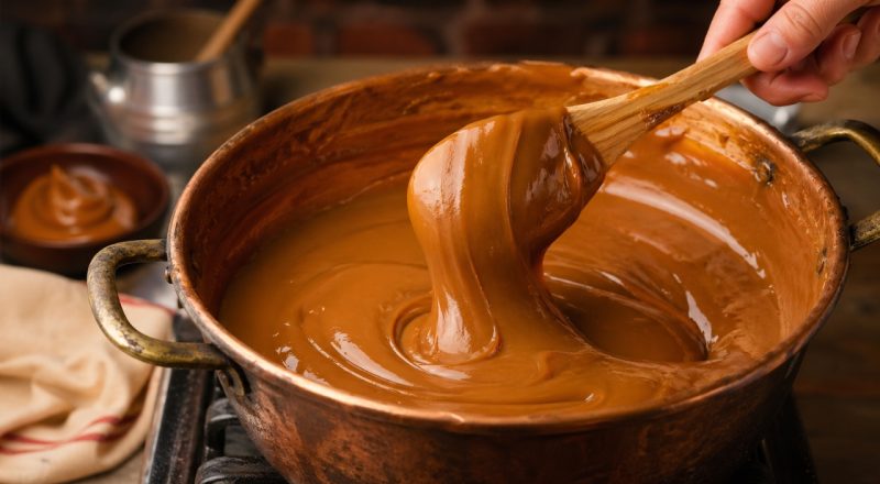 Precisa ficar mexendo o doce de leite