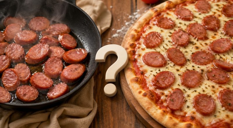 Precisa fritar a calabresa para colocar na pizza