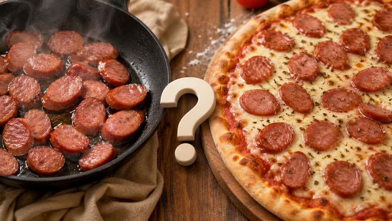 Precisa fritar a calabresa para colocar na pizza