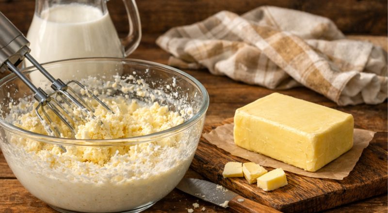 Quantos litros de leite para fazer 1 kg de manteiga