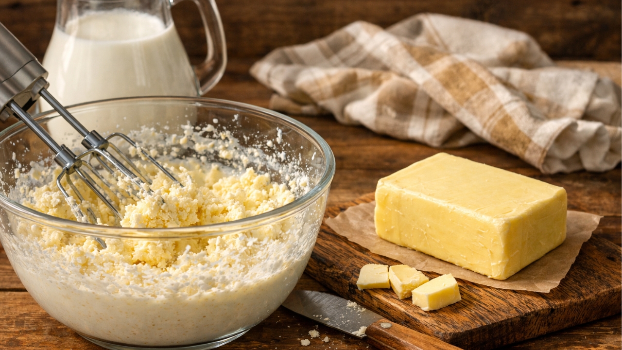 Quantos litros de leite para fazer 1 kg de manteiga