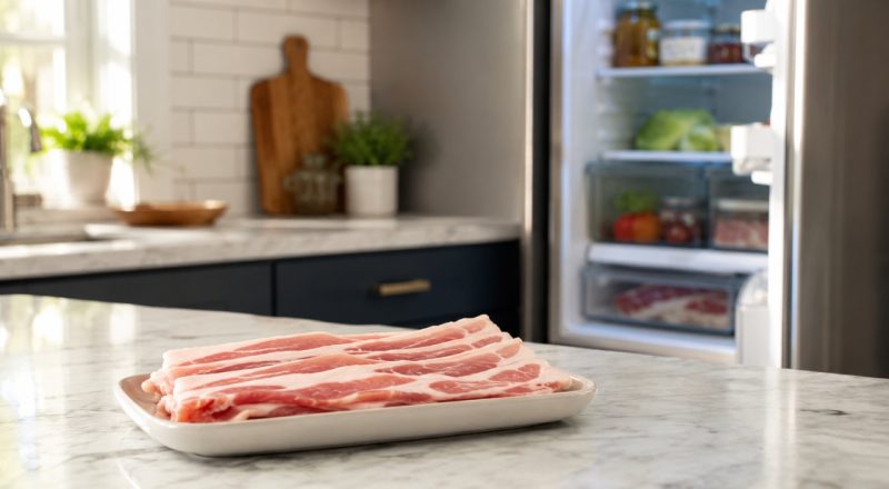 Bacon pode ficar fora da geladeira