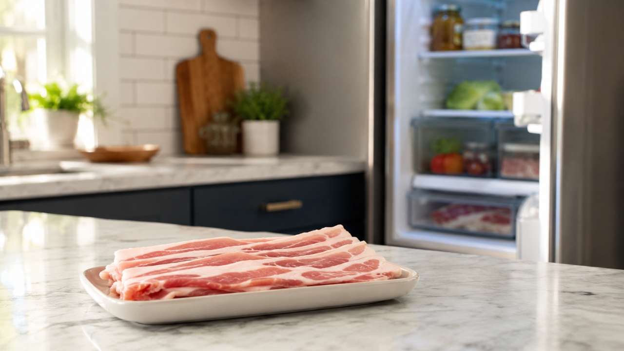 Bacon pode ficar fora da geladeira