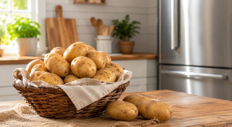 Batata pode ficar fora da geladeira