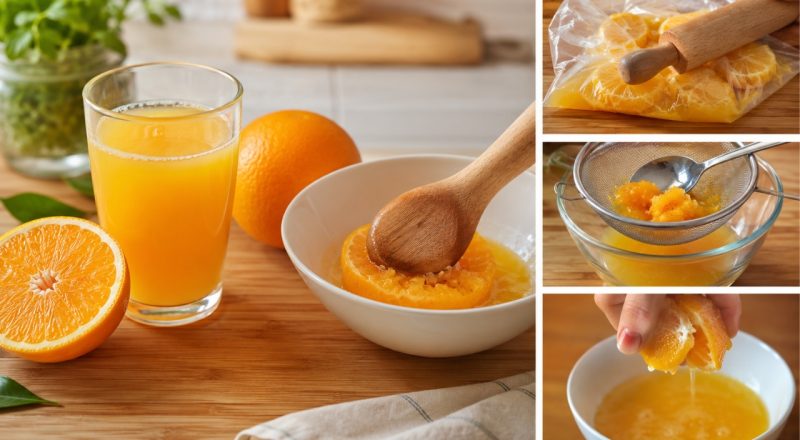 Como fazer suco de laranja sem espremedor