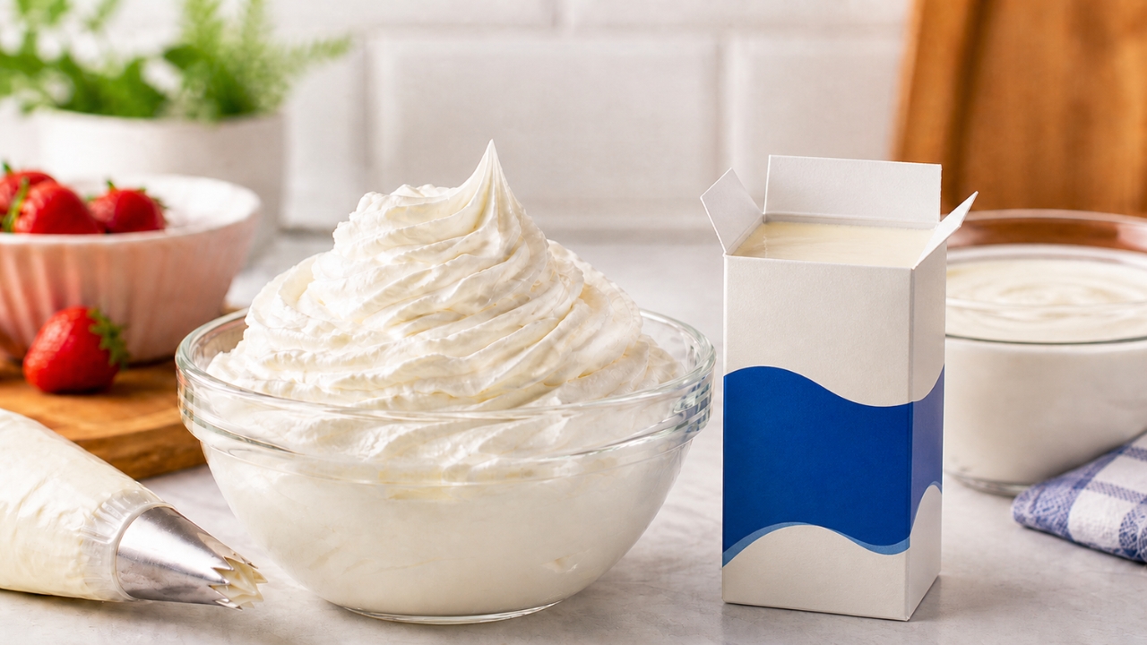 Tem como fazer chantilly com creme de leite