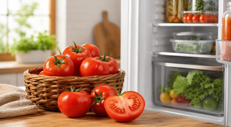 Tomate pode ficar fora da geladeira